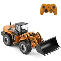 wltoys 114 2 4ghz rc bulldozer electric remote control construction vehicles toy metal shovel loader tractor led music rc car