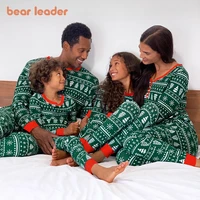 bear leader christmas family mom and daughter matching outfits fashion print clothing set men women girls baby cute clothes suit