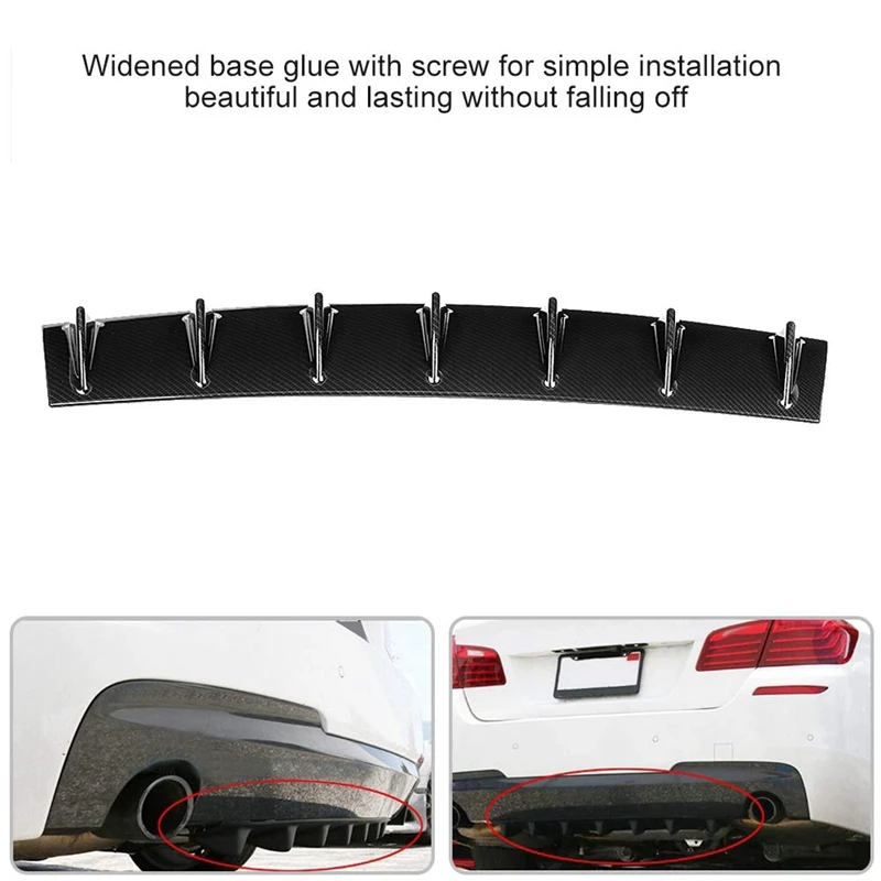 Акула плавный диффузор универсальный карбоновый бампер заднего бампера шасси