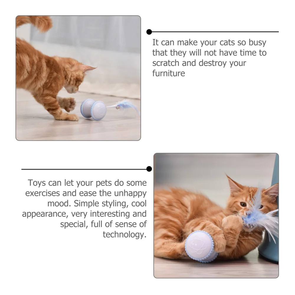 

1pc Funny Automatic Interactive Cat Automatic Irregular Moving Cat Toys