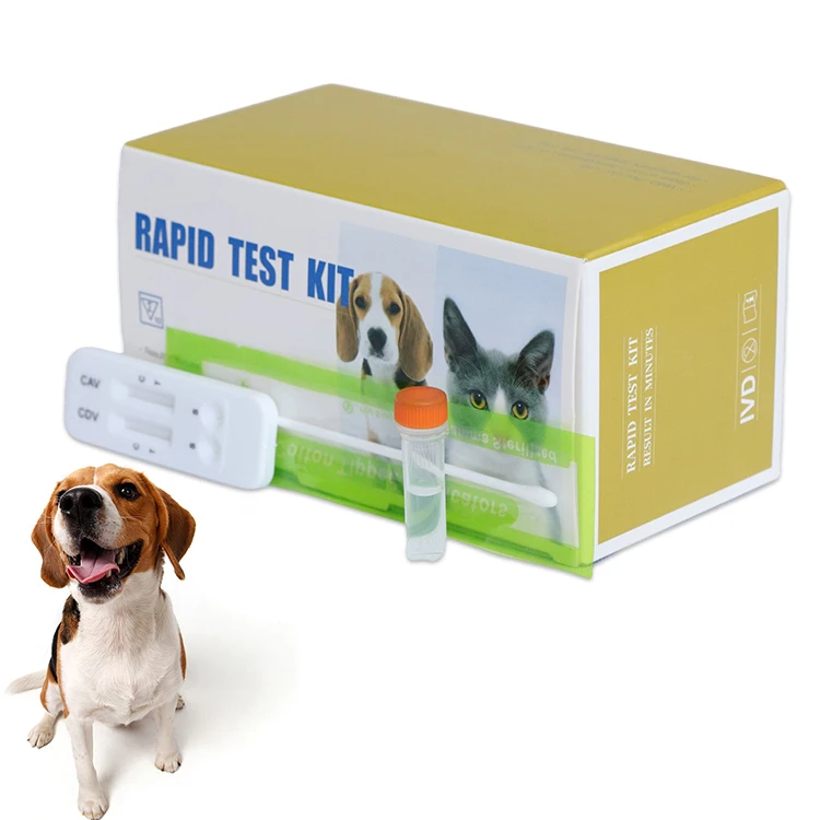 

2021 Canine Distemper-Adeno антиген вируса Combo Test (CDV-CAV Ag)