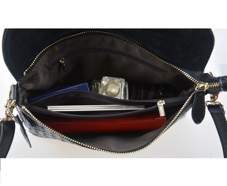 Cowherd women genuine Cow leather bag Women's messenger bags handbags brands high quality shoulder ladies low price No.1304 | Багаж и