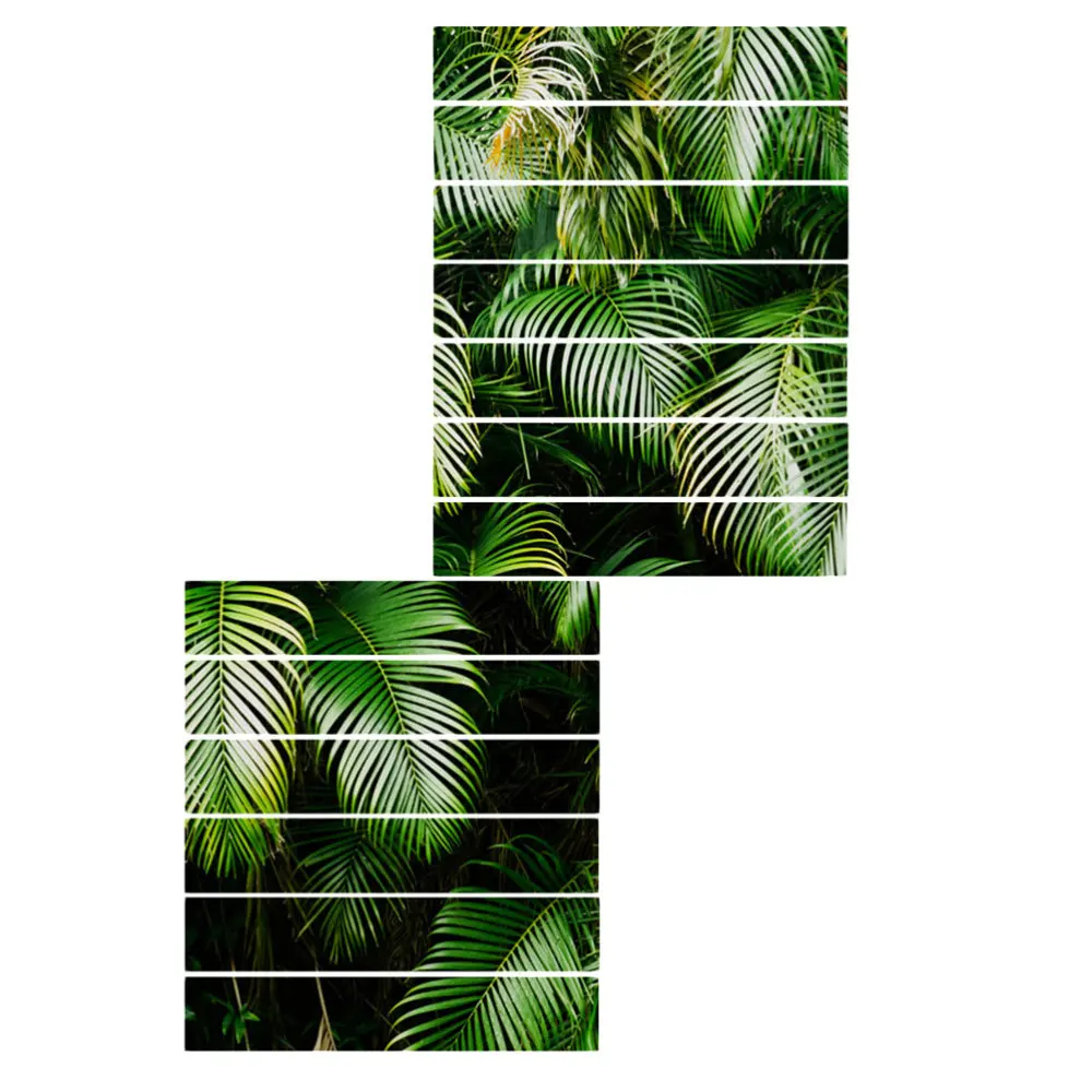 

13Pcs Home Decorations Stickers Floor Stair Decals Fashion Stair Decals (Green)