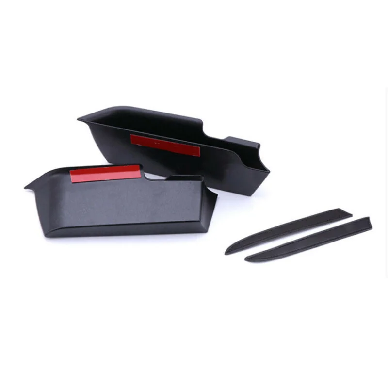 2 * Черный ABS ящик для хранения в подлокотнике автомобиля Дверная ручка Органайзер