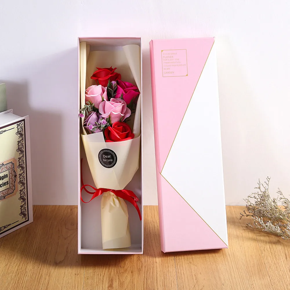 Мыло цветы ручной работы роза романтический и креативный подарок на день