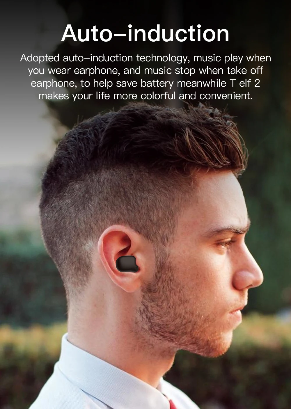 Bluedio wireless bluetooth earphone for phone T-elf 2 TWS stereo sport earbuds headset with charging box built-in microphone