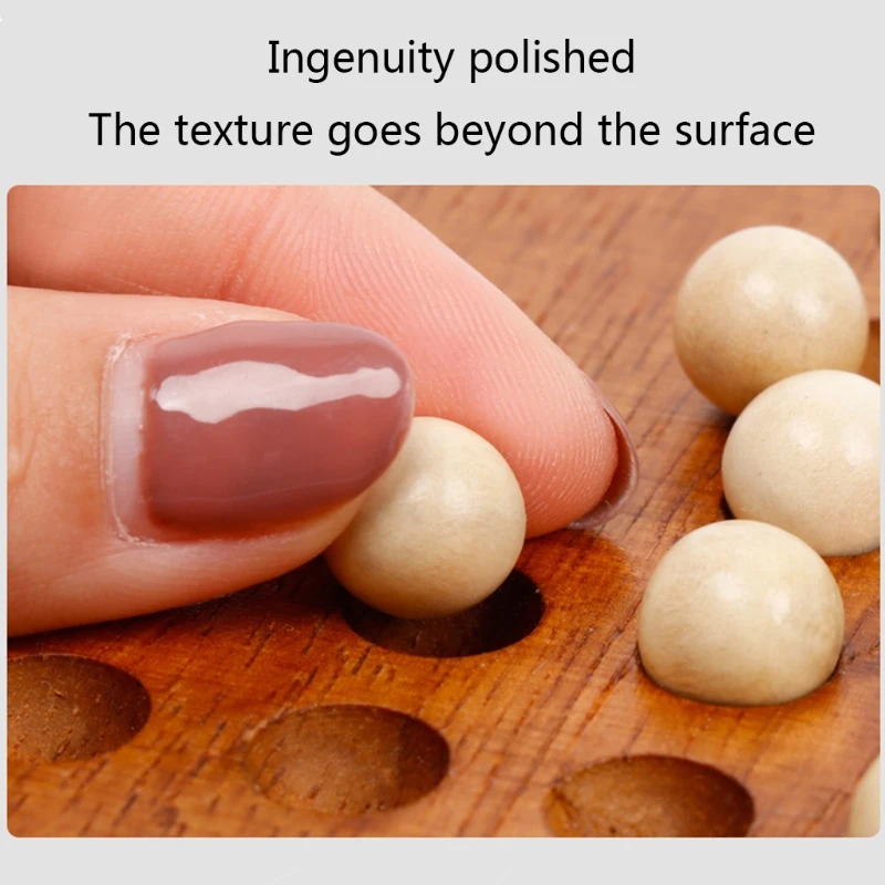 

Q1FF 1 Set of Wooden Board Game Board Game Unique Funny Single Chess Cognitive Ability Toy Chess Family Puzzle Game