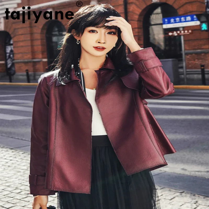

Tajiyane Real Leather Jacket Coats and Jackets Women Clothes 100% Sheepskin Coat Female Short Motos Women's Coats SS10_330WPY536