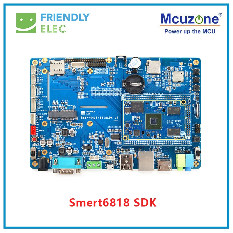 FriendlyELEC SMART6818 CPU BOARD S5P6818 2 ГБ DDR3 8G/16G eMMC 4G MAC LCD | Компьютеры и офис