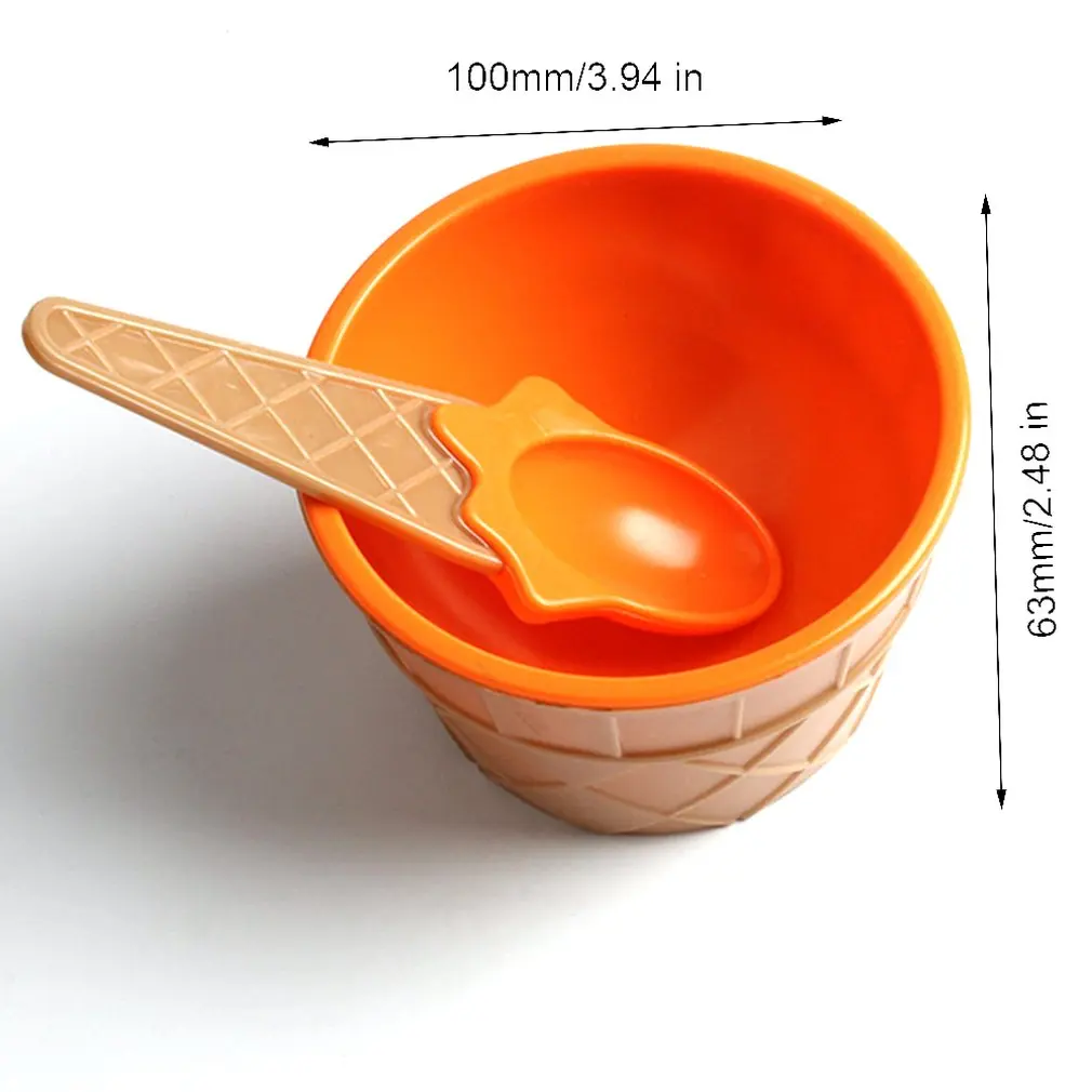 

Slime Bowl Box Spoon Fluffy Containers DIY Kit Accessories Children Clay Bowl Toys Kids Food Play Ice Cream Bowl