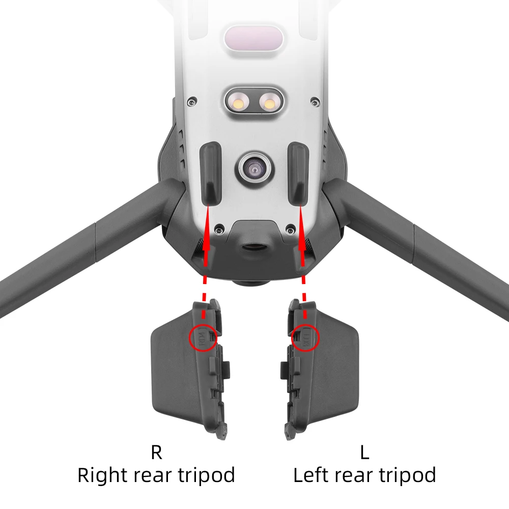 Suitable for DJI Mavic 2 Pro/Zoom to repair the left and right rear legs of the landing gear bottom shell