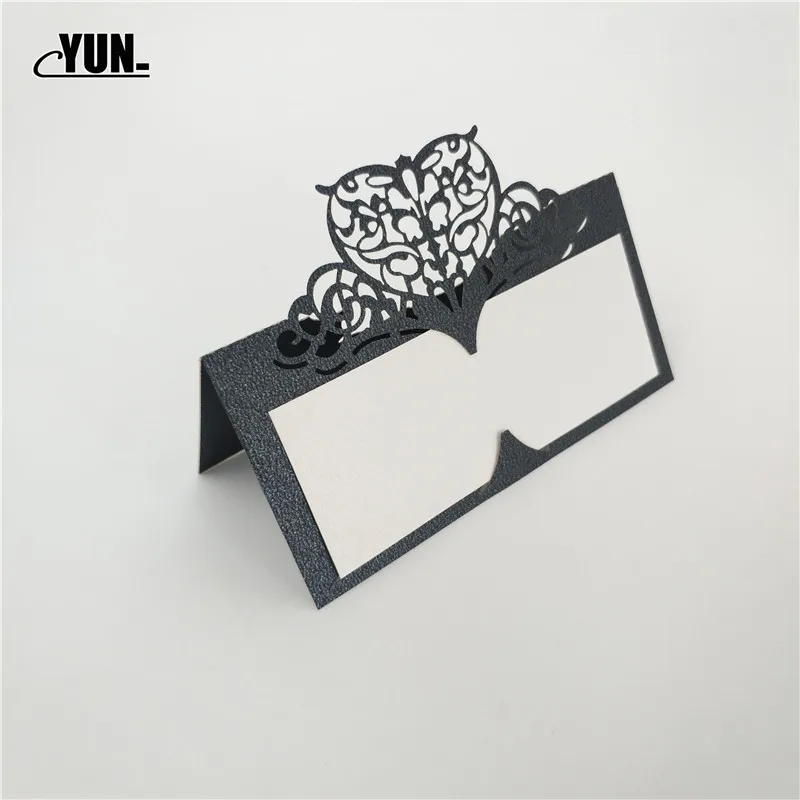 D. 50 шт./лот сиденья настольные карты Лазерная резка свадебные визитки место