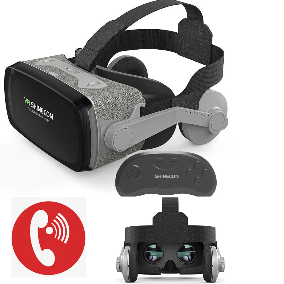 Виртуальной реальности VR очки гарнитура Shinecon 3D шлем для Google xiaomi смартфон 4 7 6