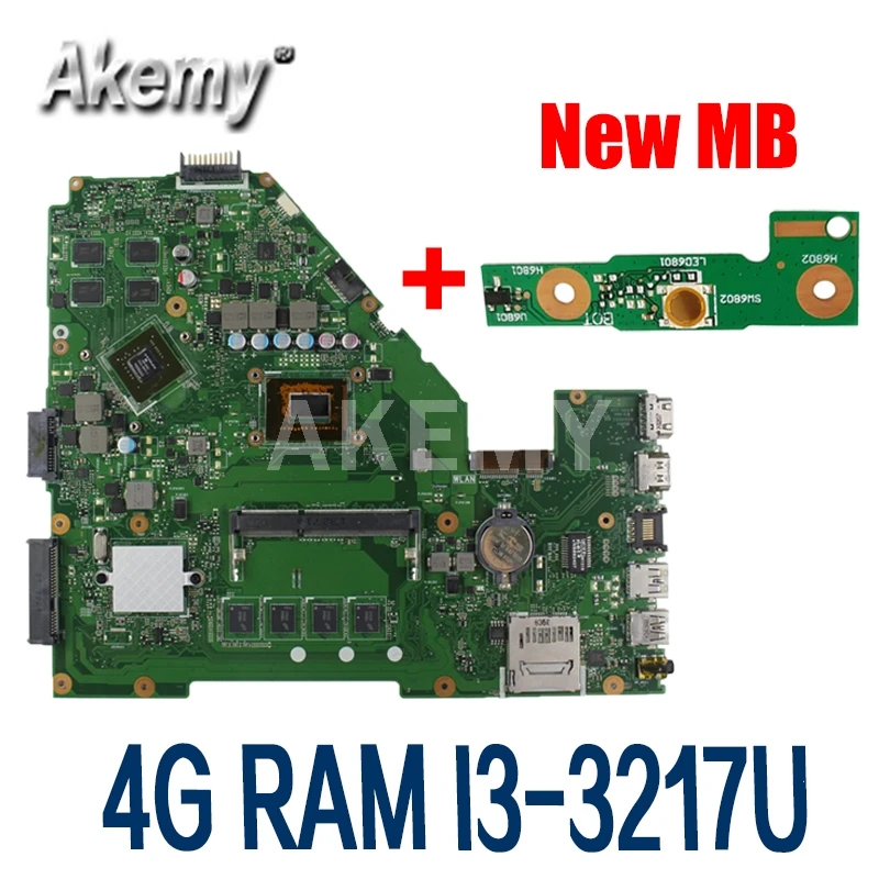 

Akemy X550CC материнская плата i3-3217 процессор 4 Гб GT720M 2 ГБ для For Asus X552C R510C R510C Y582C Материнская плата ноутбука X550CC материнская плата