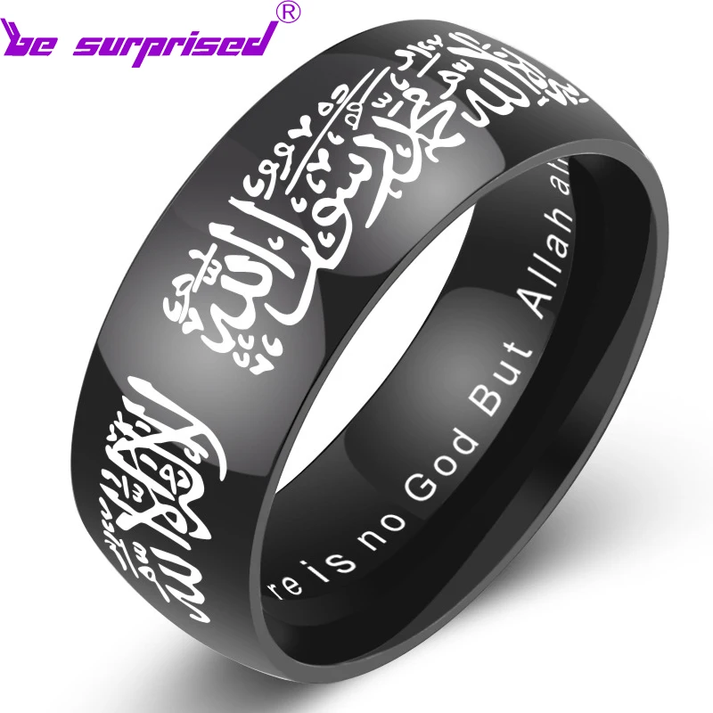 

Personality titanium steel retro ring stainless steel arc lettering teaching ring ring jewelry non-allergic non-fading wholesale