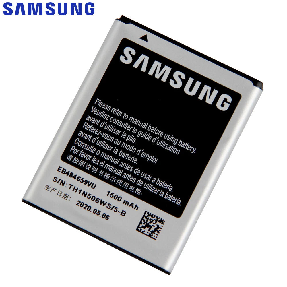 Оригинальный аккумулятор Samsung EB484659VU для GALAXY W T759 i8150 S8600 S5820 I8350 I519 X крышка S5690 EB484659VA
