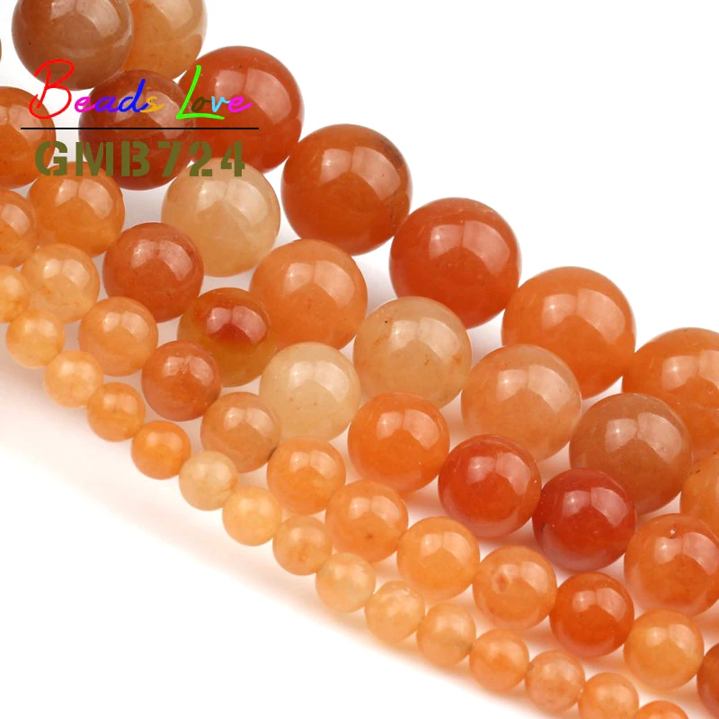 Бусины Из Натурального Красного кварца с авантюрином для изготовления ювелирных