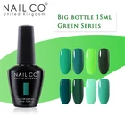 Набор для маникюра NAILCO Green Series LED УФ-гель для ногтей, гибридный удаляемый замачиванием Гель-лак для дизайна ногтей