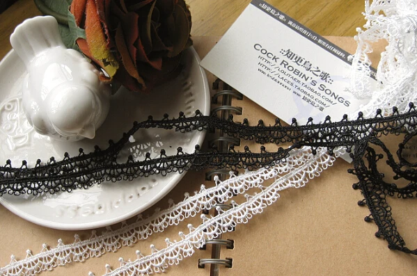 10 ярдов 2 см 0 78 &quotширокий черный/цвета слоновой кости Роза Ткань Вышивка Одежда