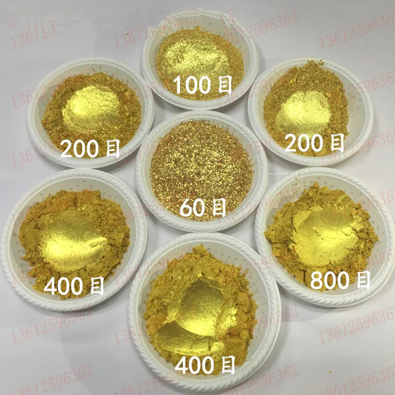 

24K Gold Foil Powder Super Flash Imported Merck Gold Powder 999 Super Flash Gold Powder Ink Screen Printing Couplet Gold Powder