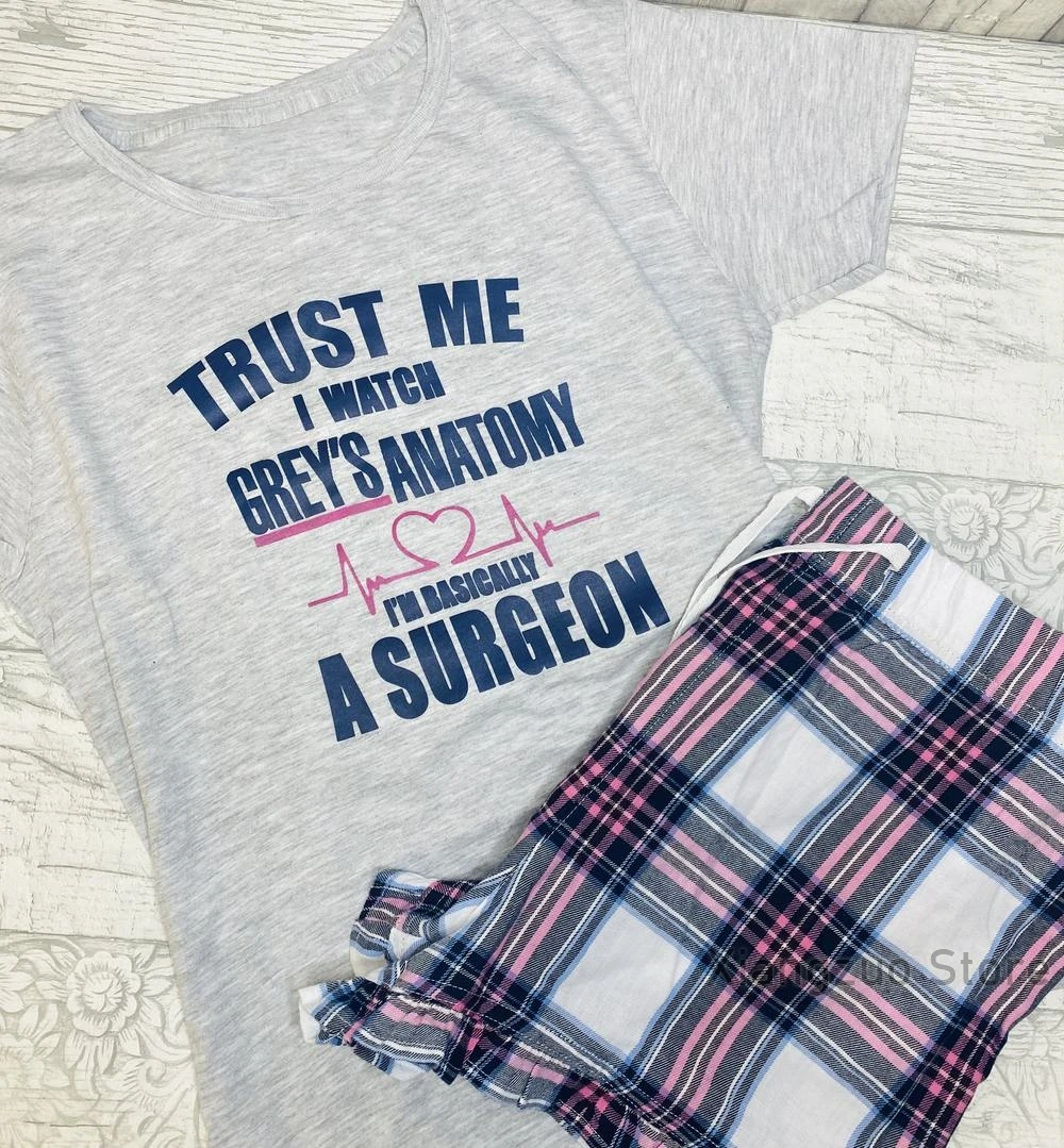 Пижама анатомическая для мужчин и женщин смешная прикольная сера подарок фанат