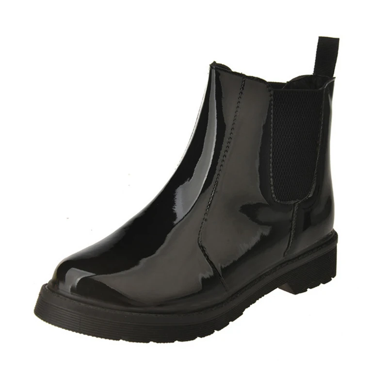 Женские ботинки челси из лакированной кожи Размеры 35-40 | Обувь