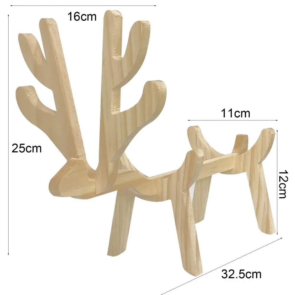 

Wine Rack Animal Shaped Load Bearing Stable Base Wooden Wine Rack Stand for Desktop