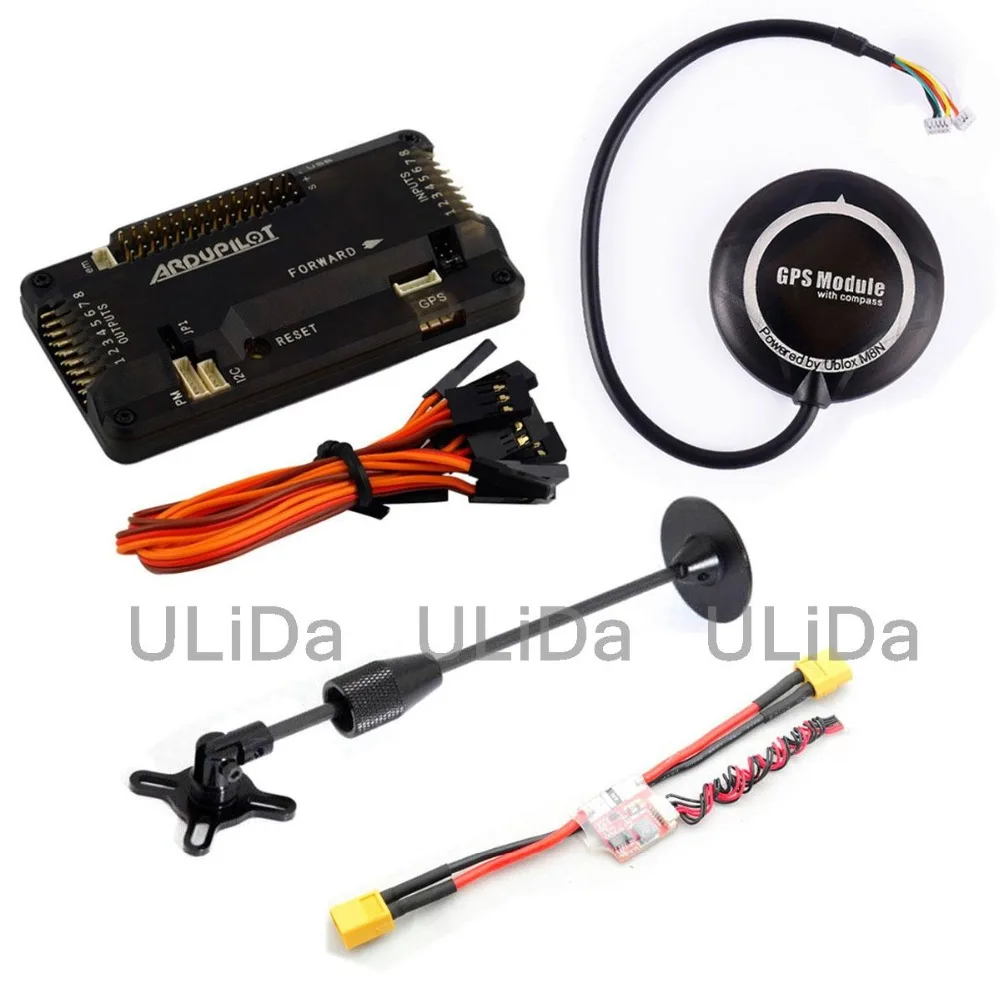 APM2.8 ArduPilot Мега плата контроллера полета (боковой контакт) + Ublox NEO-M8N GPS 5 В 3A модуль