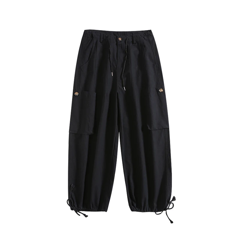 

Hip Hop Fashion Loose Casual Trousers Japanese Streetwear Oversized Straight Cargo Pants 2021 Kpop Couple Clothes Men Women
