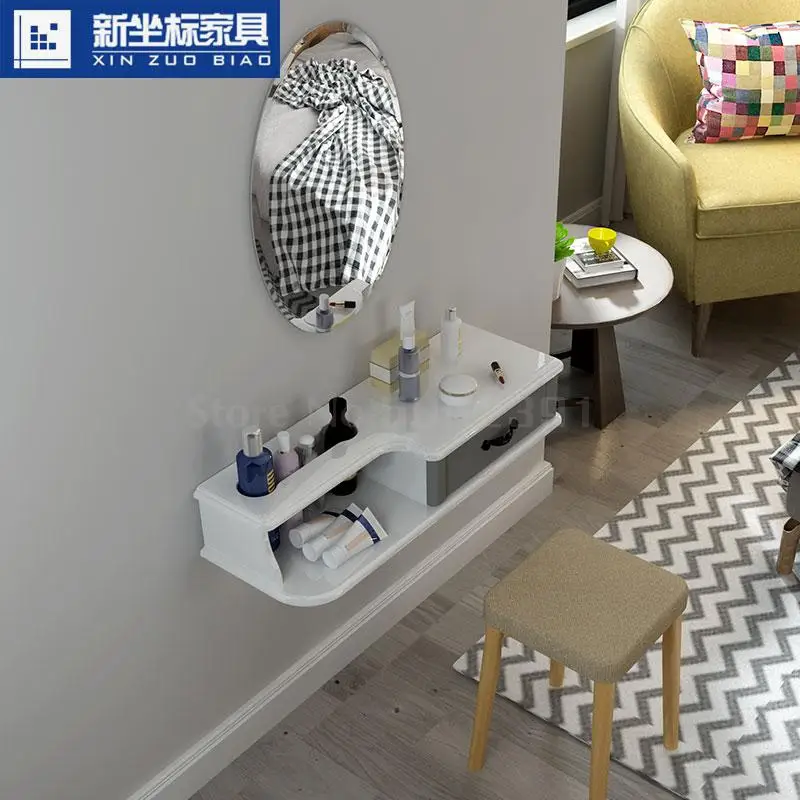 Wall-mounted dressing table bedroom photo studio wall-mounted makeup bedside mini simple cabinet |