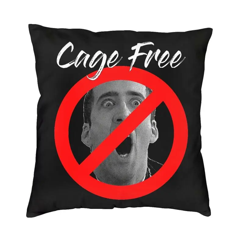 

Cage Free Cushion Cover 40x40 cm Nicolas Cage Funny Meme Soft Fahion Throw Pillow Case for Sofa Seat Home Decor Pillowcover