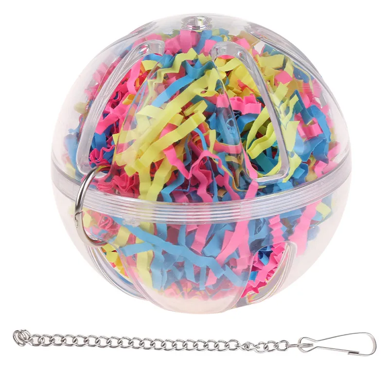 Игрушки для попугаев 1 шт. шариковые струны птичий попугай Жевательная подвесная