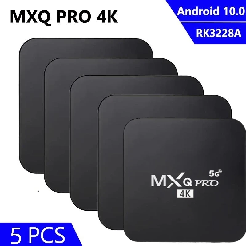 

5G 4K Smart TV BOX MXQ PRO For Android 10.0 RK3228A Quad Core Network Player 4GB 64GB 4K HD 2.4&5G Wifi Set-top Media Player