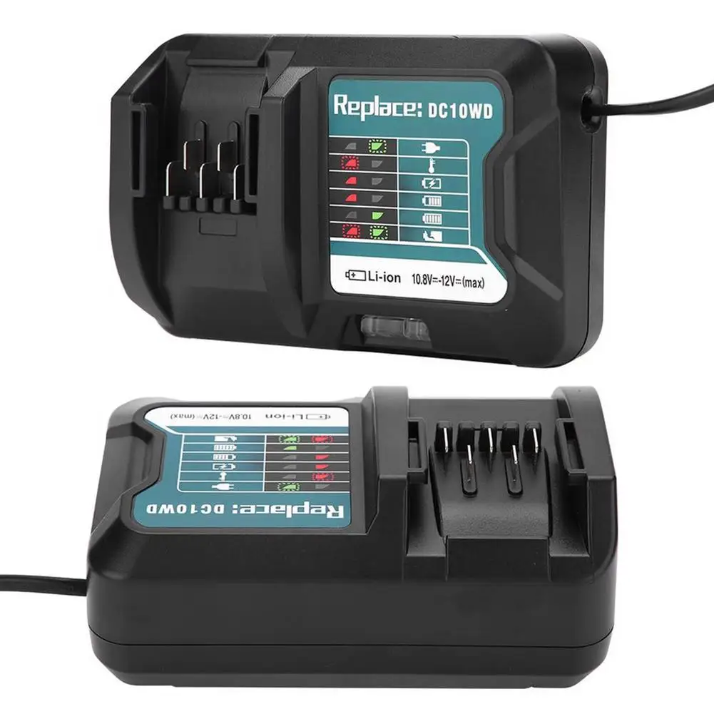 

Fast Lithium Battery Charger ForMakita DC10WD / DC10SB / DC10WC / BL1015 / BL1016 / BL1021B / BL1041B 10.8V 12V LED Charger