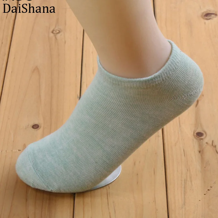 DaiShana 20 шт = 10 пара/лот новые модные кейсы конфетных цветной носок женские носки до лодыжки с изображением забавных милых носки-башмачки Повседневное, для девушек и женщин, Sokken, Mujer