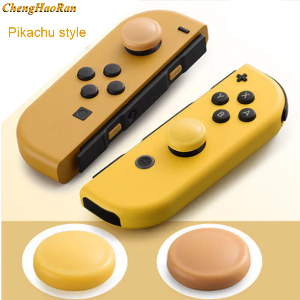2 шт. чехол для джойстика Pikachu ручка большого пальца переключатель Lite Joy-Con