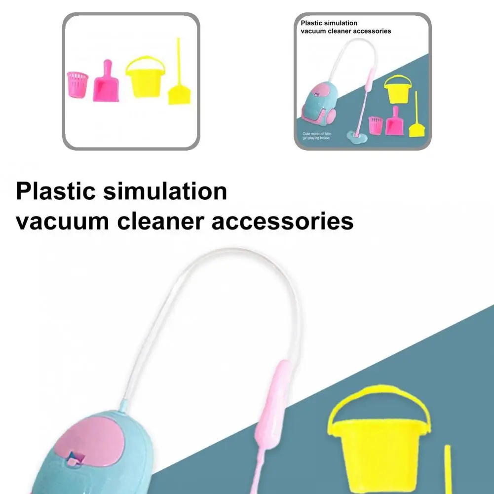 

1Set Miniature Cleaning Toys Delicate Doll House Miniature Cleaning Tools Interesting Birthday Gift Dollhouse Cleaning Set