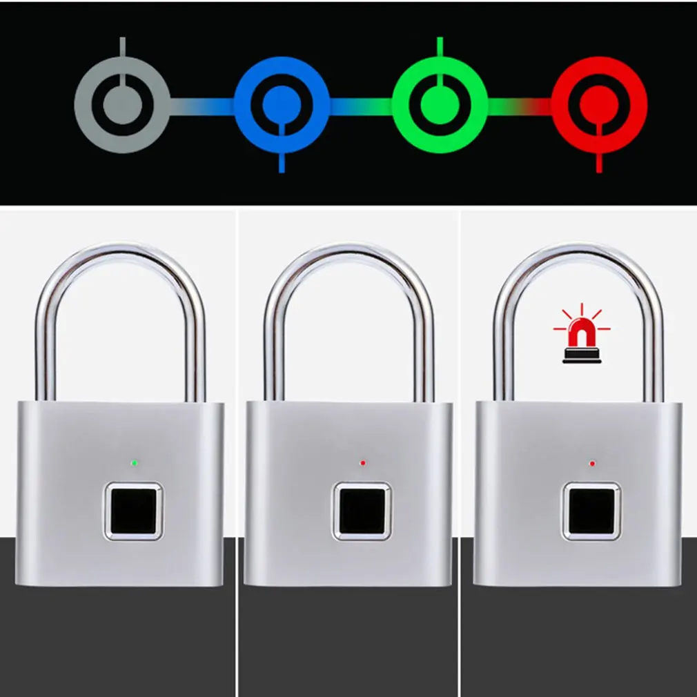 Смарт замок с замком водонепроницаемый на молнии для багажа тренажерного зала