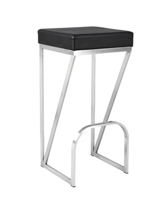 

Nordic leather Bar Stools Wrought Iron black square High Stools Home Living Room Partition Cabinet Simple Modern Bar stool Chair