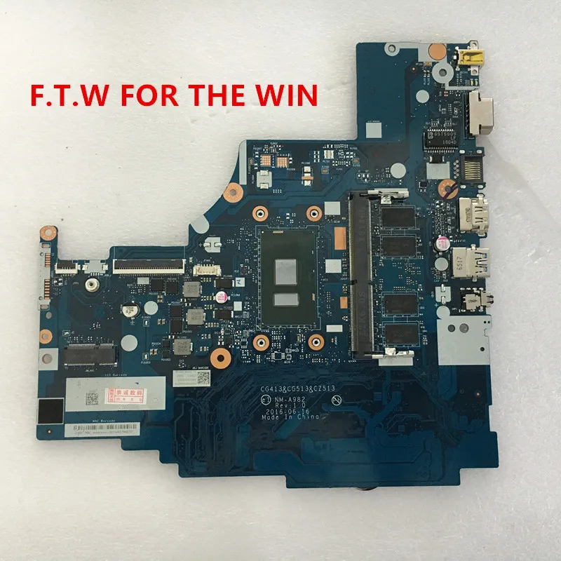 Verkaufen Laptop Motherboard Für Lenovo 310-15IKB 510-15IKB Mainboard 4G-RAM CPU I3 7100U NM-A982 100% Test Arbeit