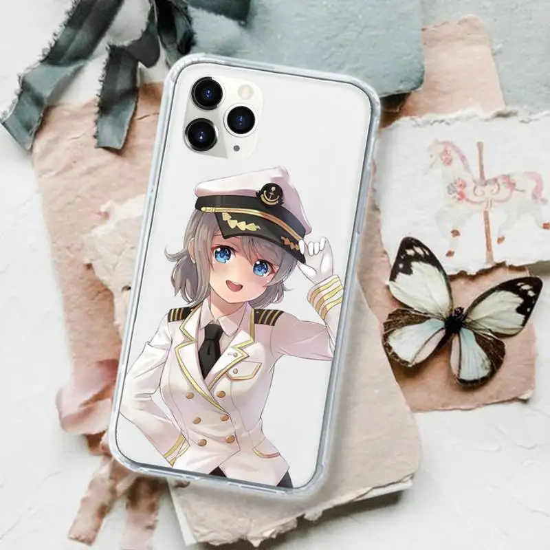 

Fashion anime police girl Phone Case Transparent for iPhone 11 12 mini pro XS MAX 8 7 6 6S Plus X 5S SE 2020 XR