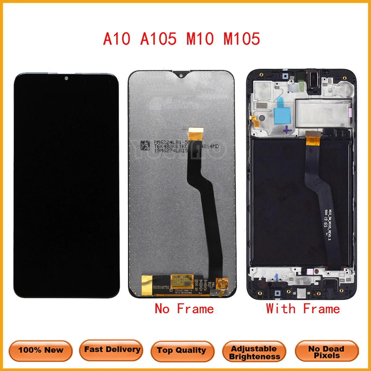 Оригинальный сенсорный экран для Samsung Galaxy A10 A105 A105F ЖК-дигитайзер в сборе с рамкой
