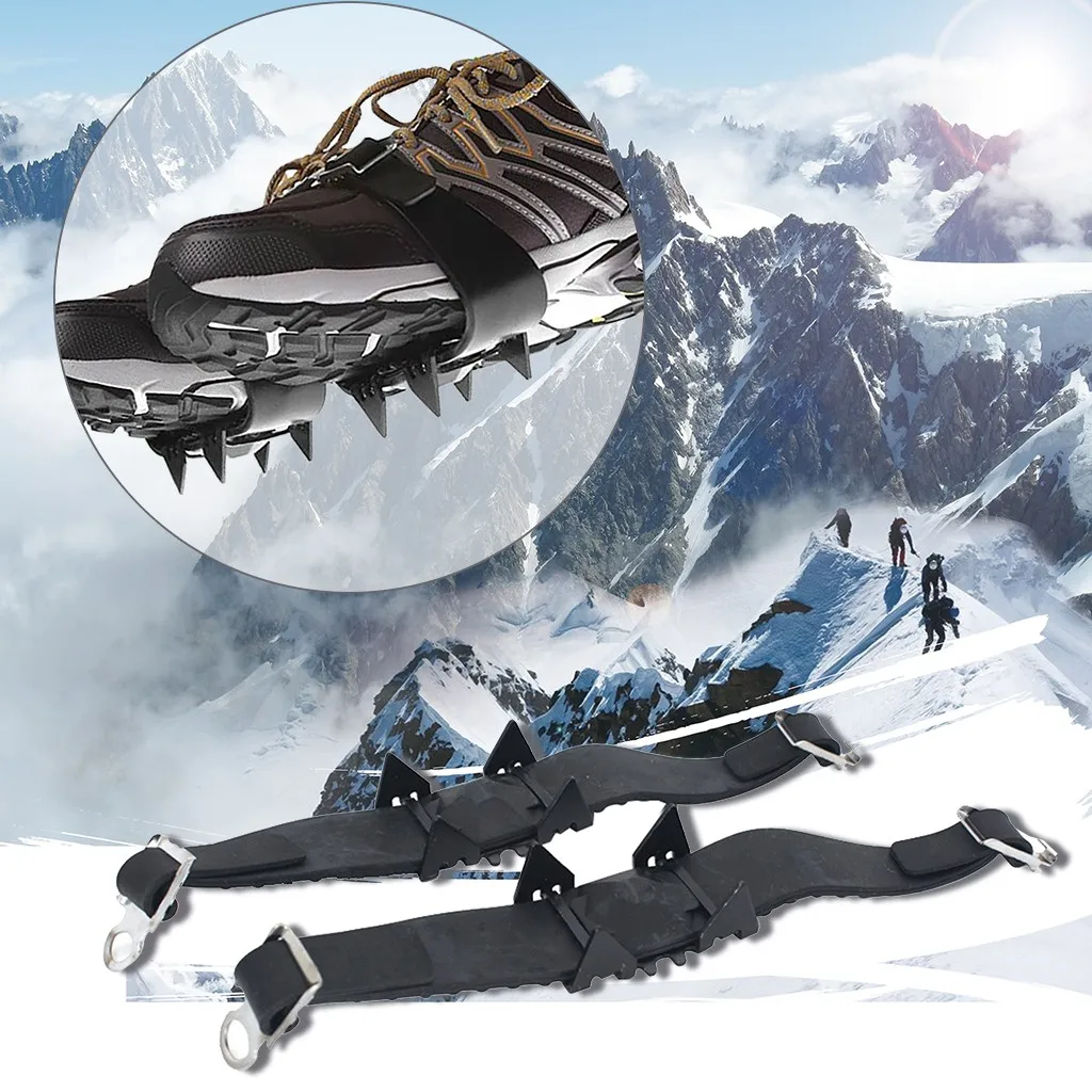 Уличные 4 заклепки скобы из марганцевой стали Нескользящие Чехлы для обуви