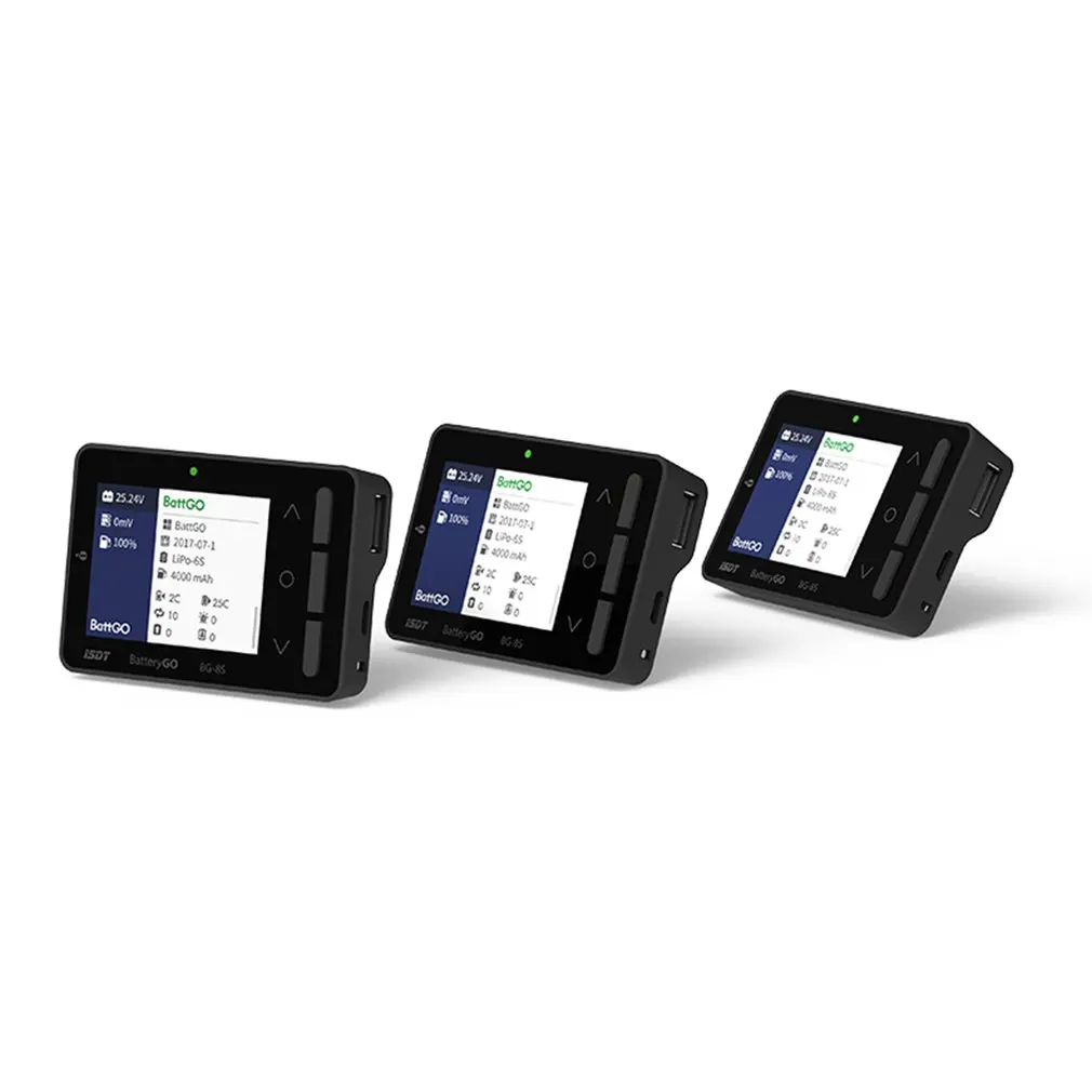 ISDT-Medidor de bater&iacute;a de BG-8S, comprobador de capacidad de bater&iacute;a Digital con pantalla LCD, equilibrador de bater&iacute;a, probador de bater&iacute;a para LiPo-3