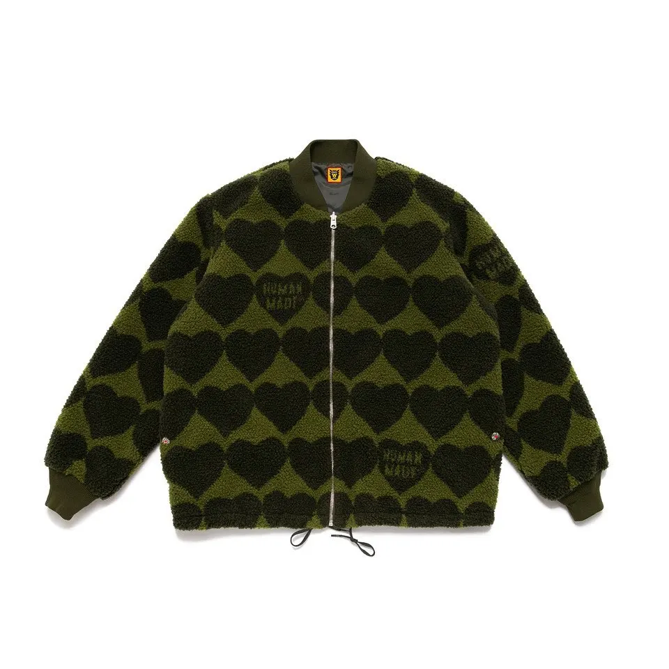 

MADE HUMAN DOUBLE SIDE SHERPA FLEECE PUFFER JACKET MEN STREETWEAR