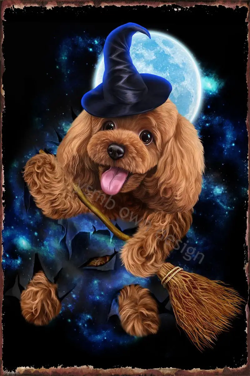 

Винтажный металлический знак ведьмы на Хэллоуин, жестяные таблички, Настенный декор в стиле ретро для художественного кафе, паба, дома, клуб...