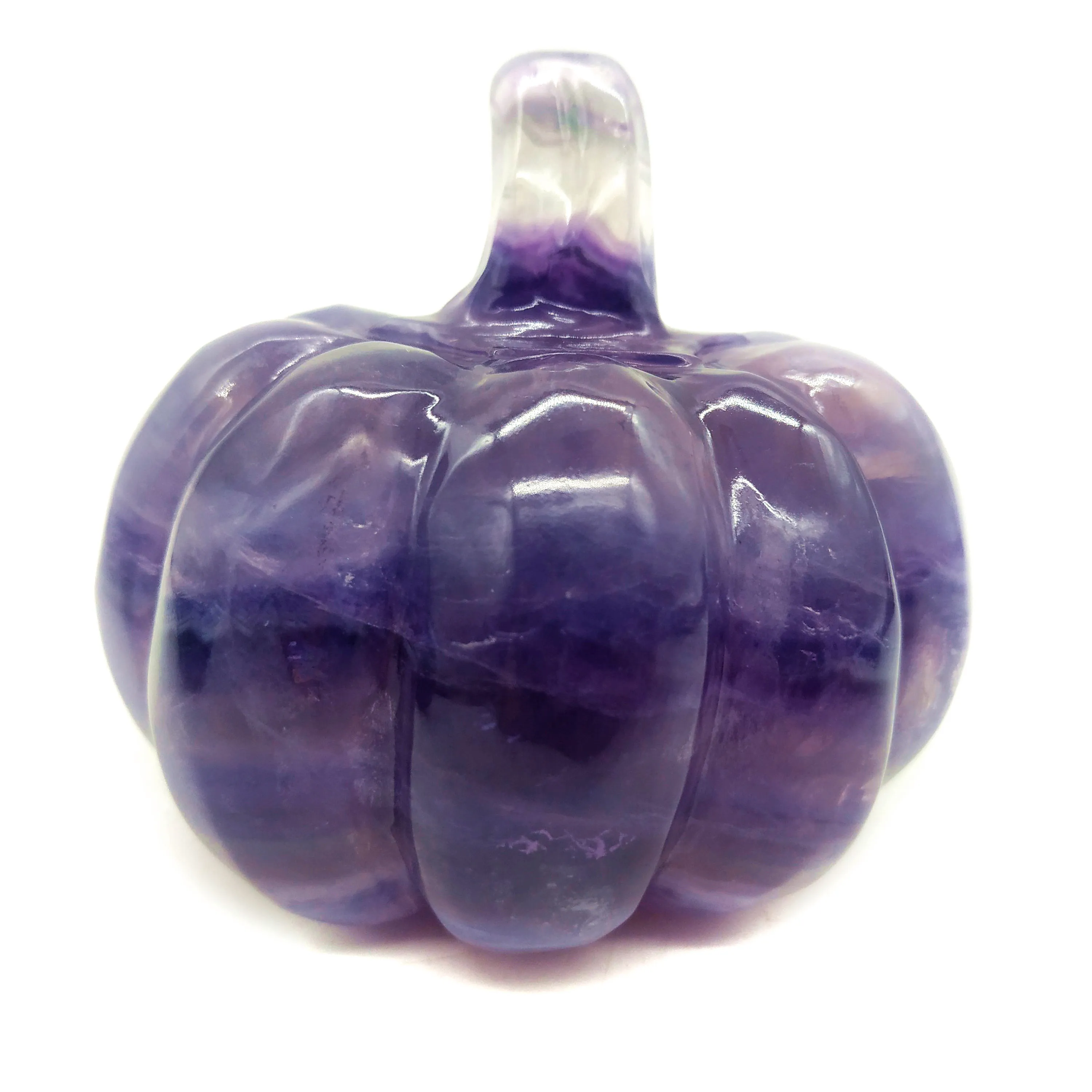 Драгоценный камень резные кристаллы ручная резьба флюорит тыква лечебный для