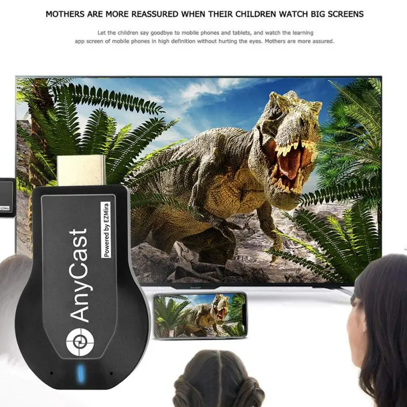 Wireless WiFi AnyCast M2 Plus Display TV Dongle Receiver for DLNA Airplay 1080P HDMI Stick IOS Android | Электроника