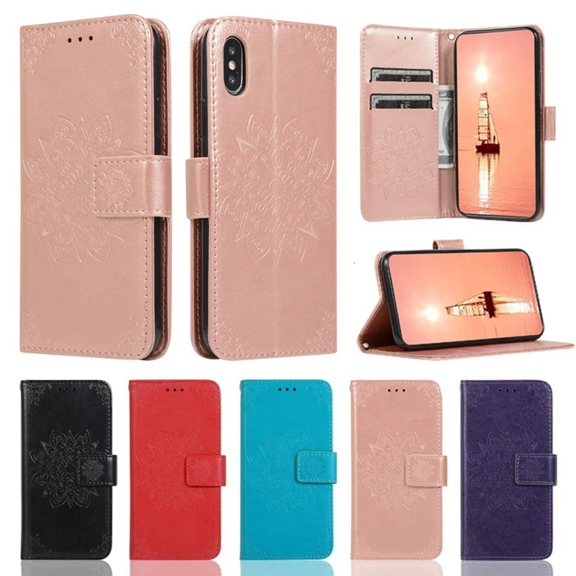 Цветок кожаный кошелек в виде блокнота чехол для телефона для Xiaomi mi A3 A2 A1 5X6X9 SE CC9 CC9E 9T Red mi Note 5, 6, 7, 7A K20 Go Pro центральной прищепкой