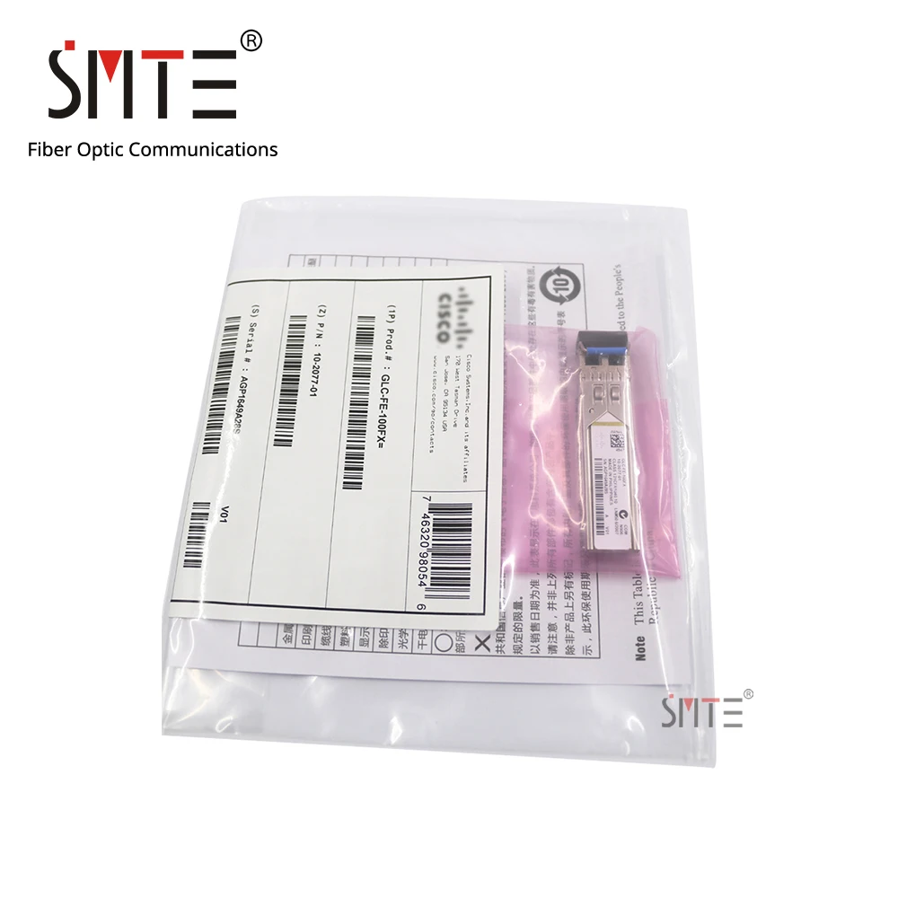 

Original GLC-FE-100FX-RGD 100BASE-FX SFP module for Cisco Industrial Ethernet 100-MB ports 1310nm 2km fiber optical transceiver